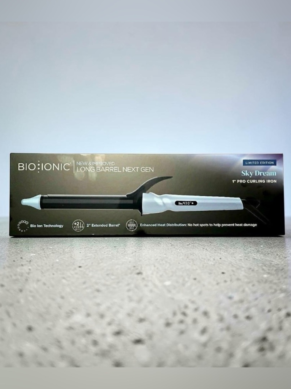 White Long Barrel Next Gen Curling Iron - Men Grooming